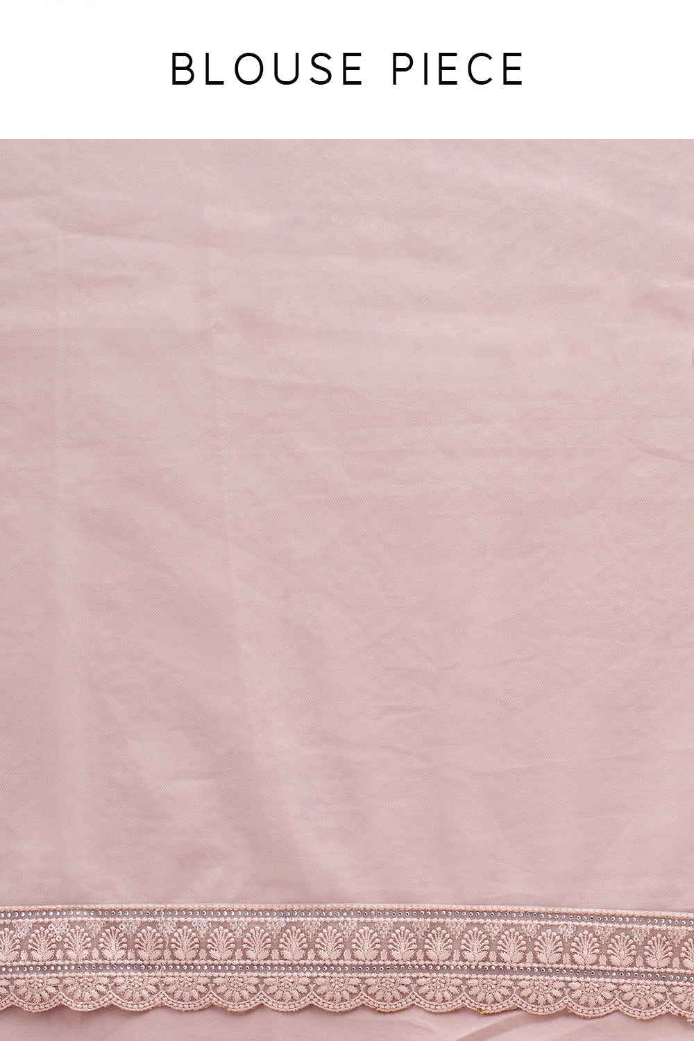 Old Rose Pink Net Saree with Scalloped Border and Resham Embroidery
