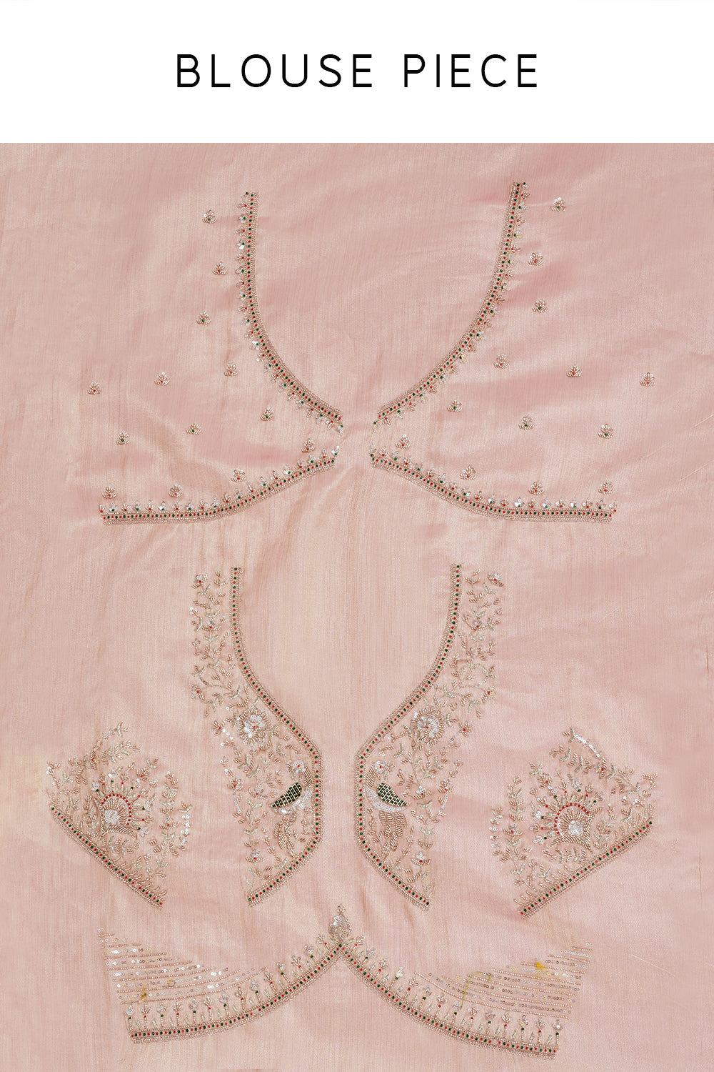 Cream Banarasi Silk Saree with Embellishments
