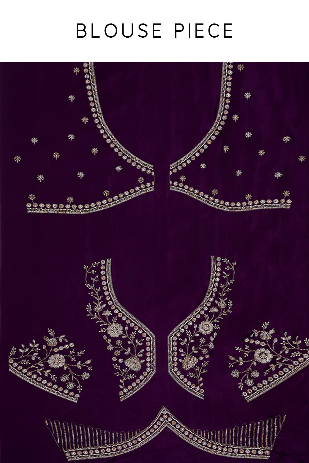 Purple Art Silk Saree with Jaal Work