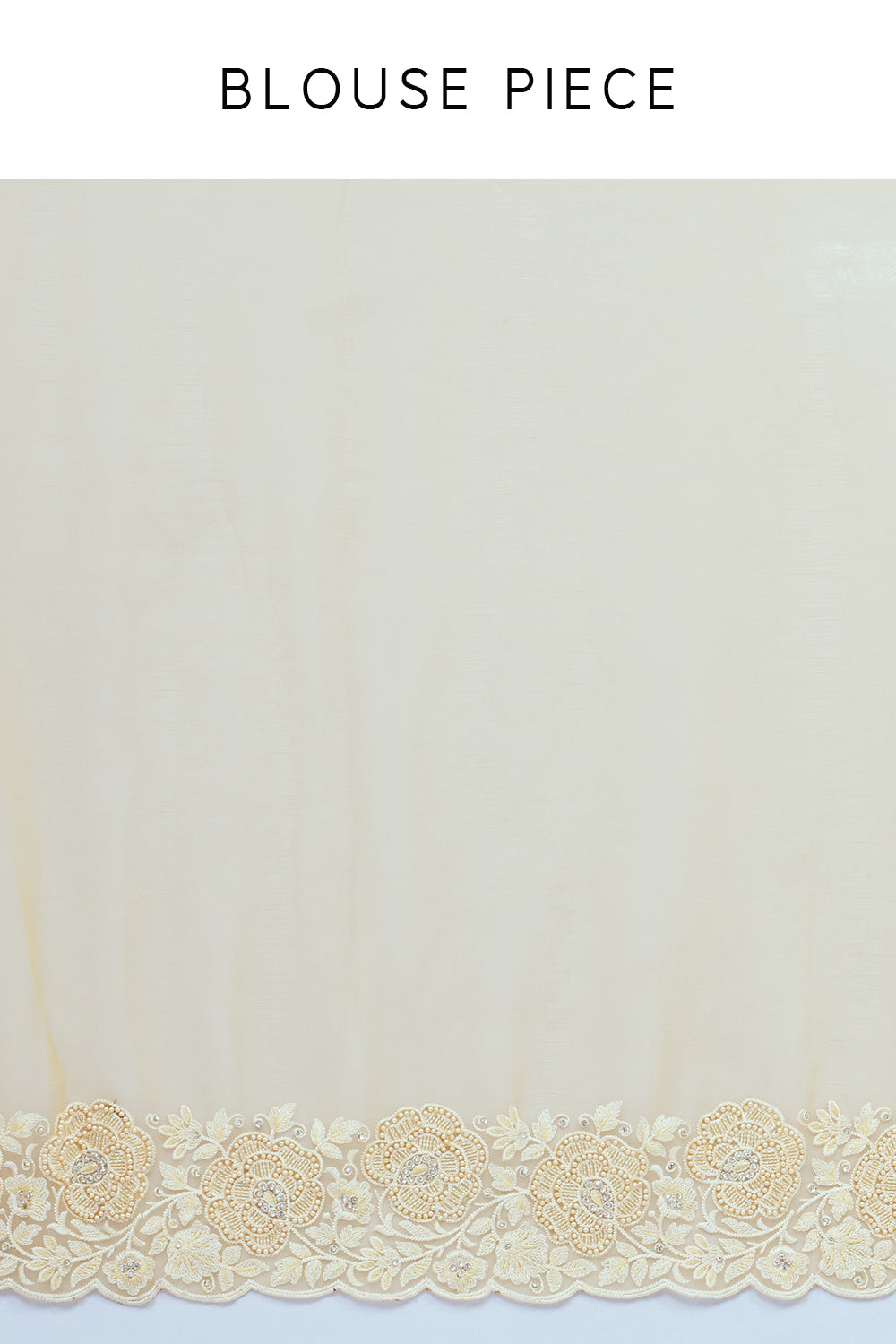 Pastel Yellow Organza Saree with Resham Embroidery