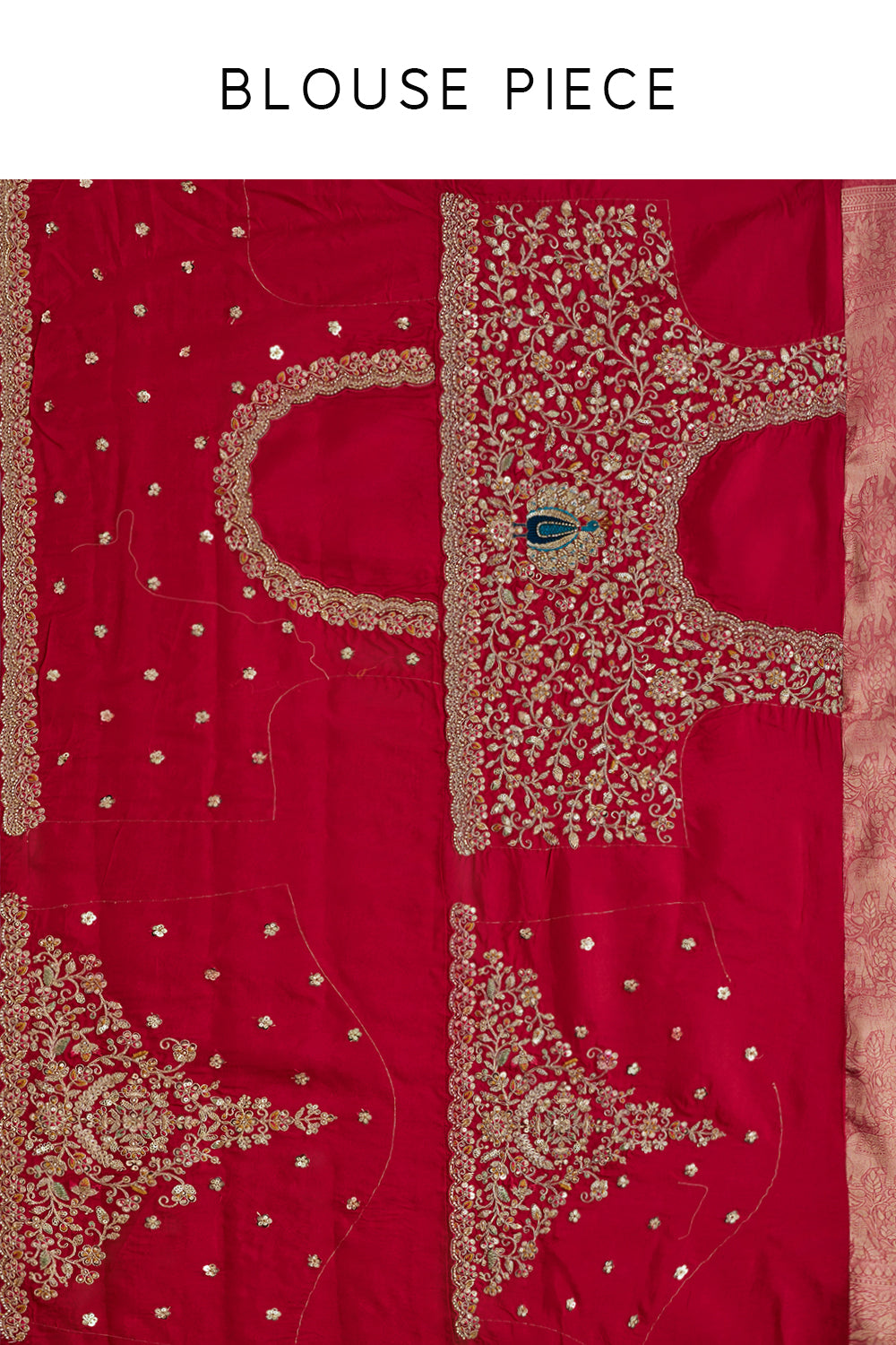 Rani Pink Banarasi Silk Saree with Resham and Zari Embroidery
