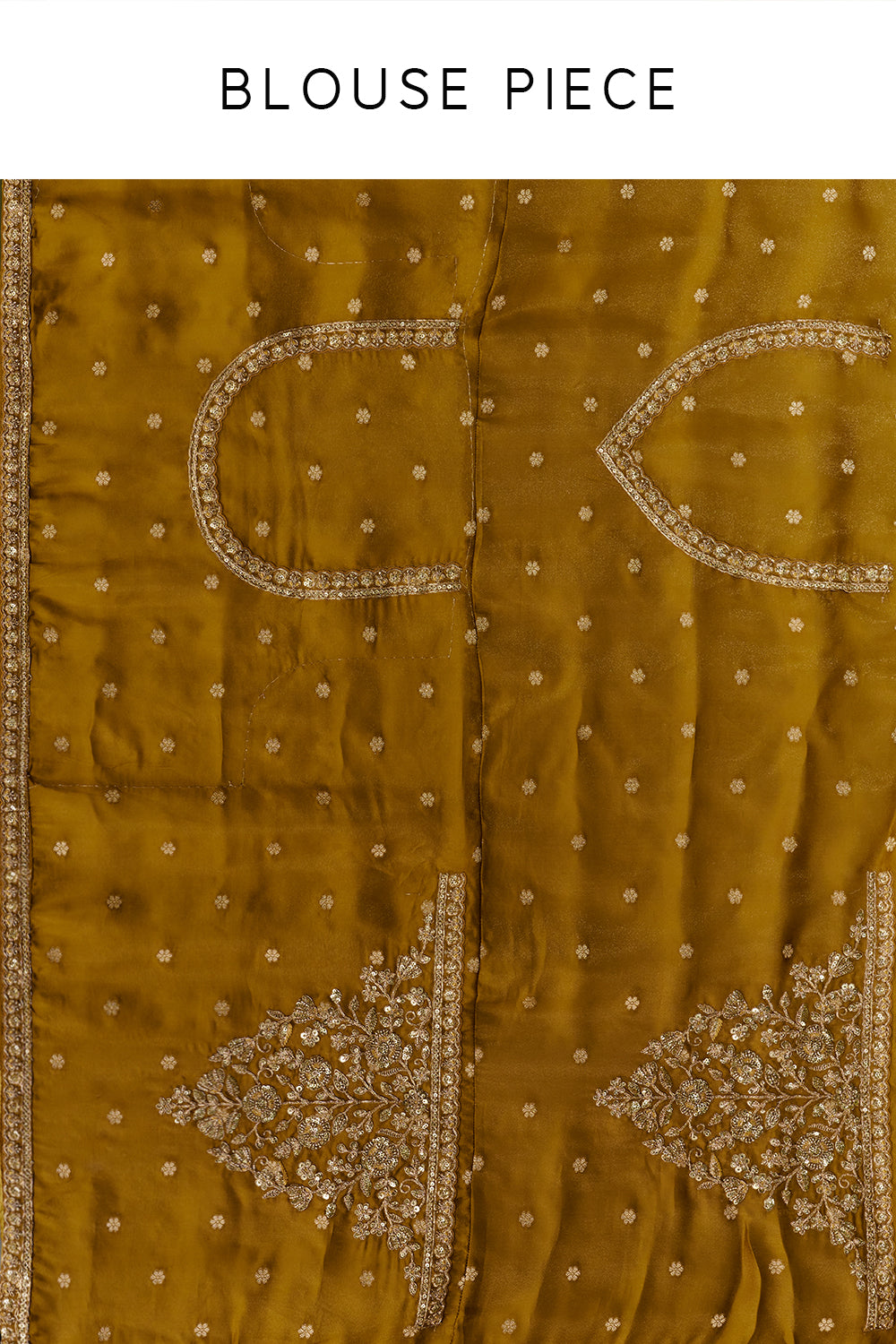 Yellow Banarasi Silk Saree with Resham and Zari Embroidery