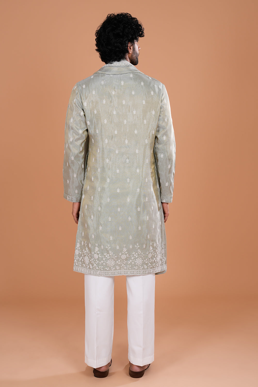 Aquamarine Embroidered Men's Kurta Set