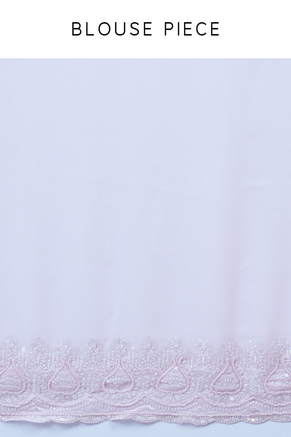 Baby Pink Lucknowi Saree with Thread Work