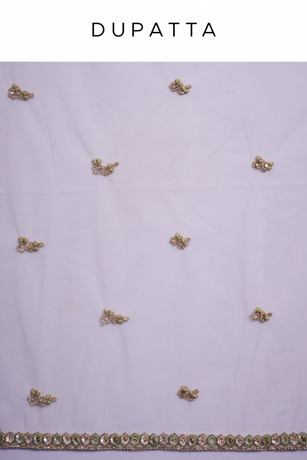 Beige Gold Net Indo-Western Set with Cutdana, Sequin and Bead Work