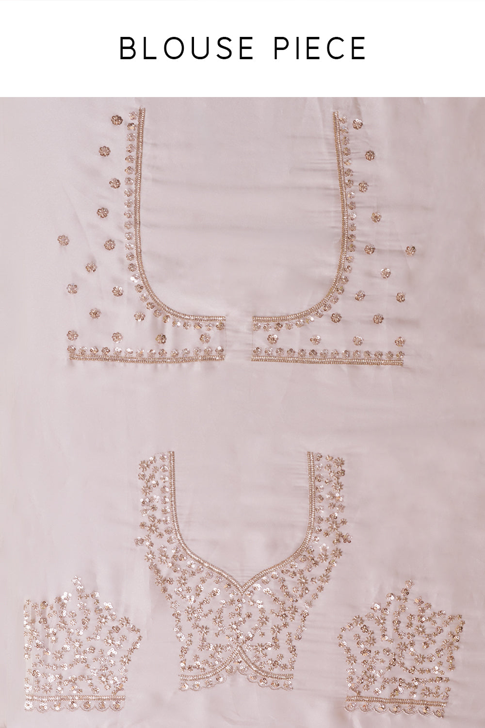 Beige Golden Organza Embroidered Saree with Sequin and Cutdana Work