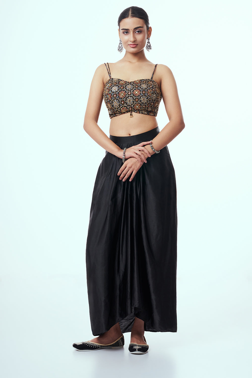 Black Modal Indo Western with Zardozi Work