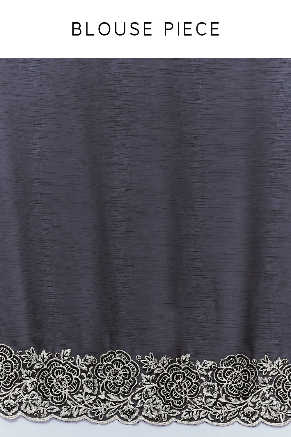 Black Organza Saree with Bead and Stone Work