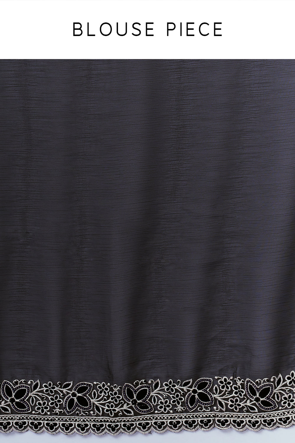Black Organza Saree with Resham Embroidery