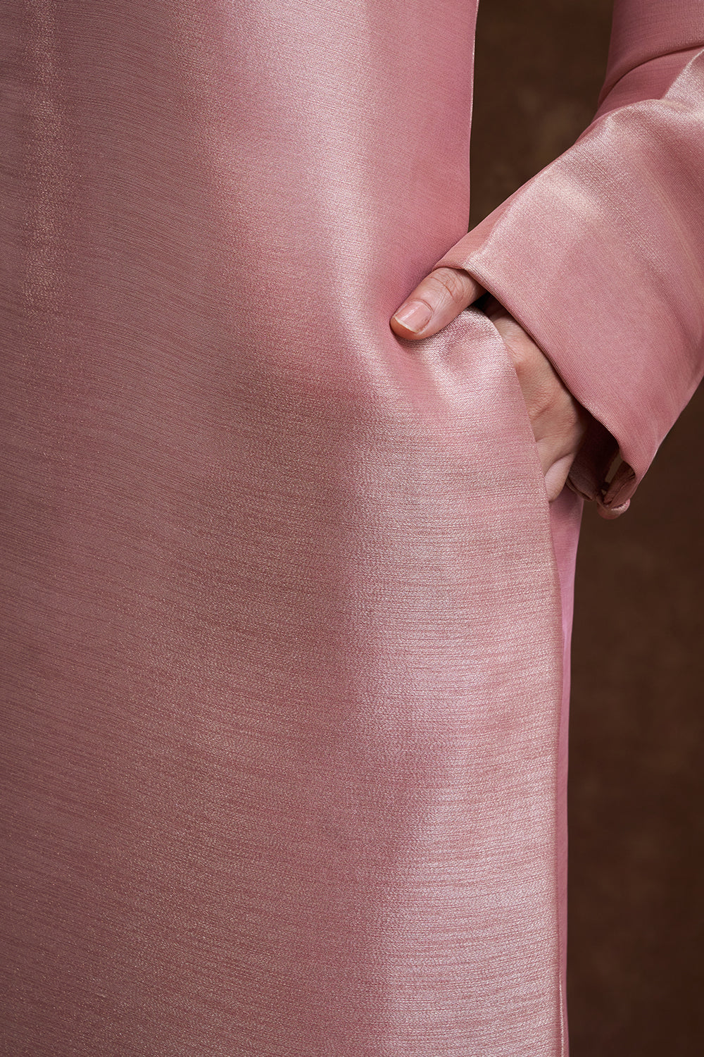 Blush Pink Embroidered Kaftan Dress