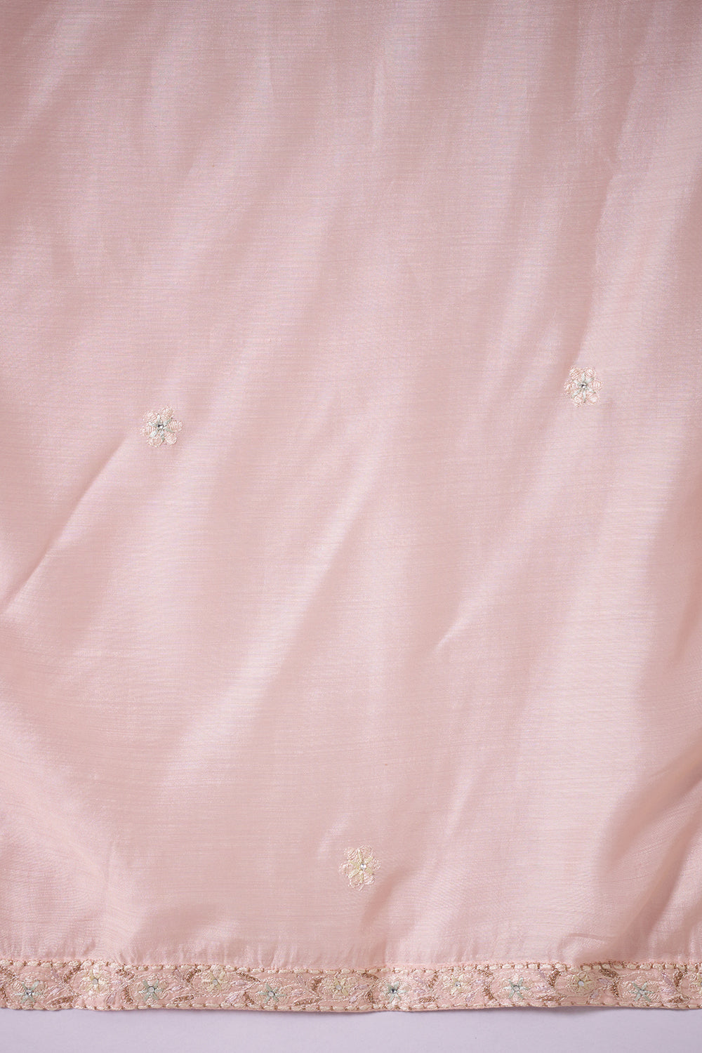 Blush Silk Pink Kurta Set with Bead Embroidery