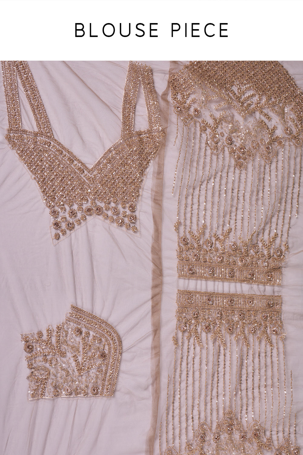 Brown Mauve Net Saree with Sequin Embroidery and Unstitched Blouse