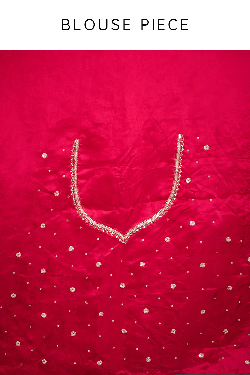 Champagne Organza Saree with Embroidered Border and Unstitched Blouse