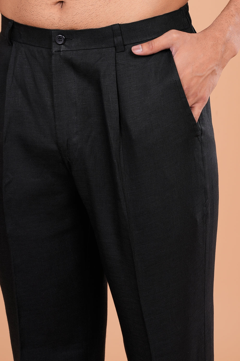 Classic Black Minimal Men's Kurta Set
