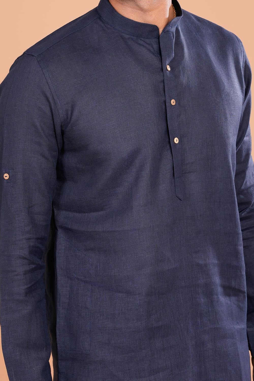 Classic Navy Minimal Men's Kurta Set