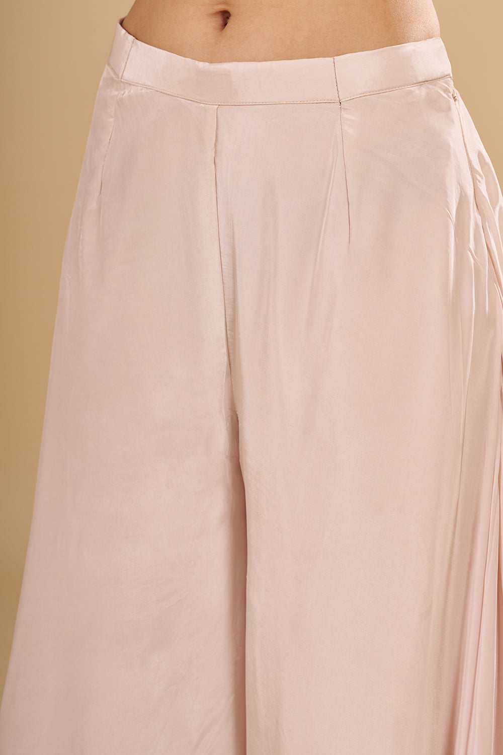 Cream Multicolour Floral Printed Pure Crepe Cape Set with Sequins and Cut Dana Work