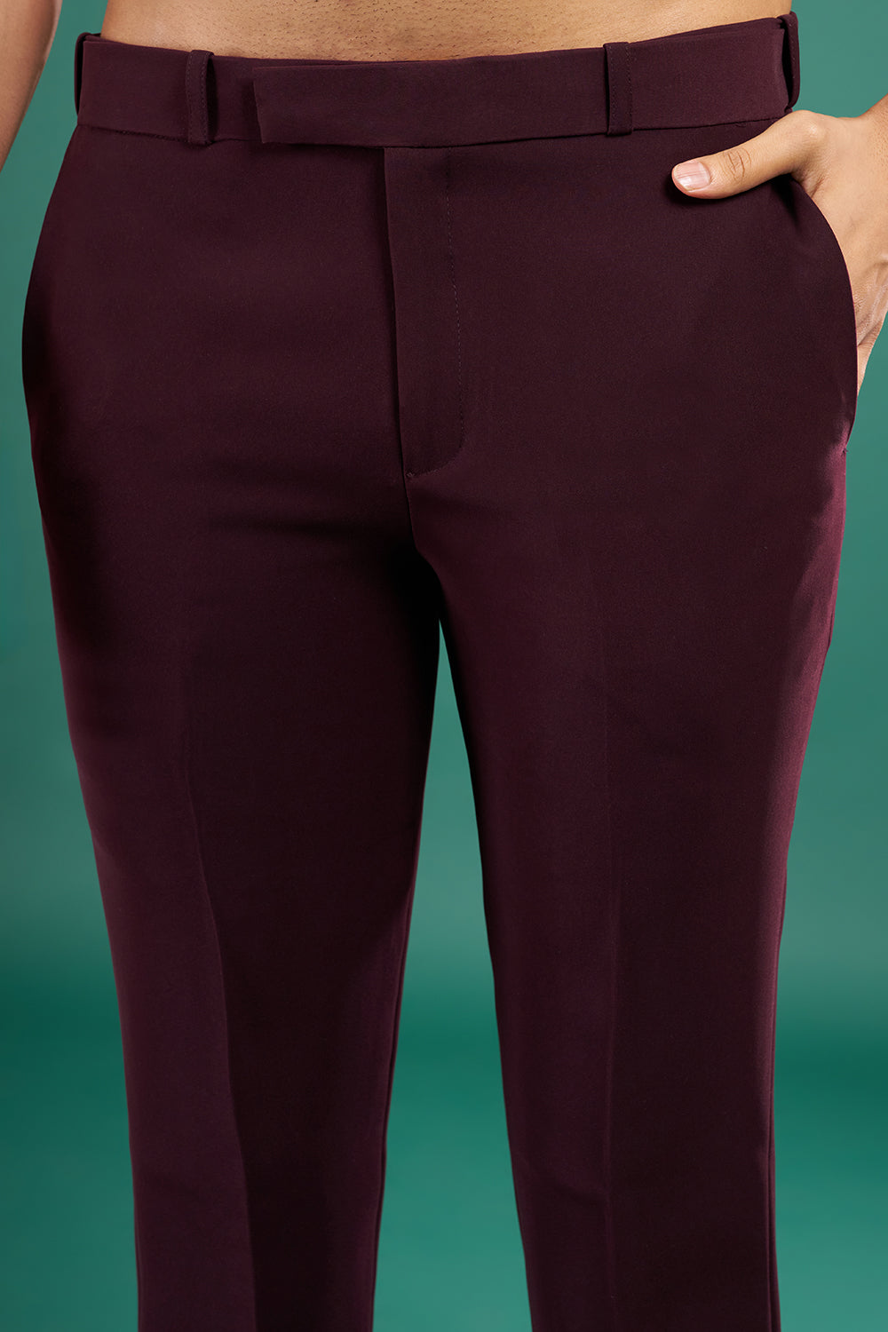 Deep Wine Men's Indo-Western Suit Set