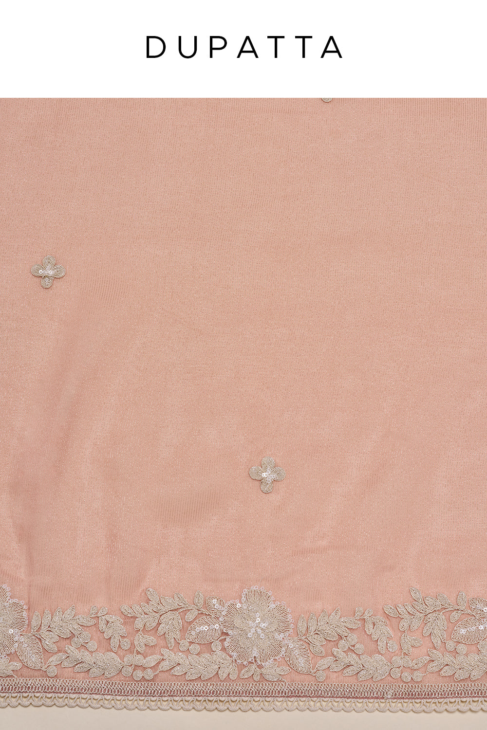 Dusty Rose Embroidered Unstitched Suit Set