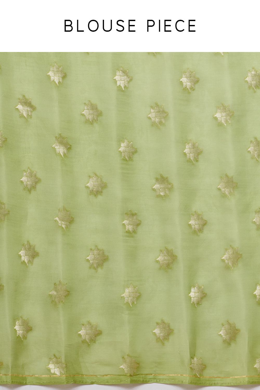 Green Tissue Saree with Multicolor Thread Work