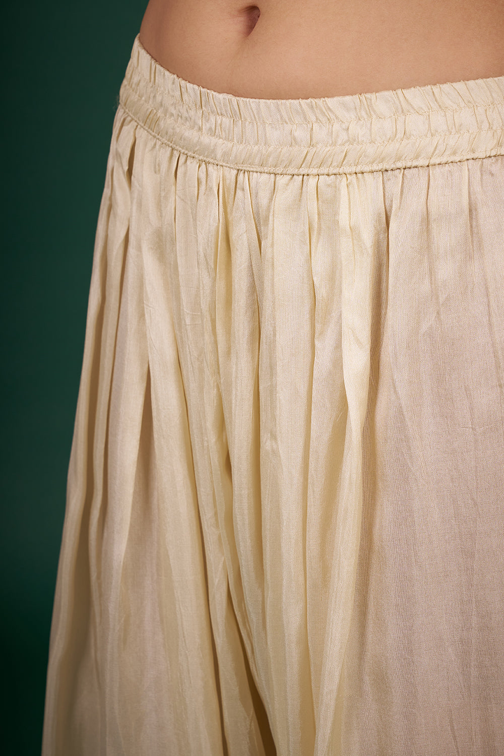 Ivory Gold Kurta Set with Zari Embroidery