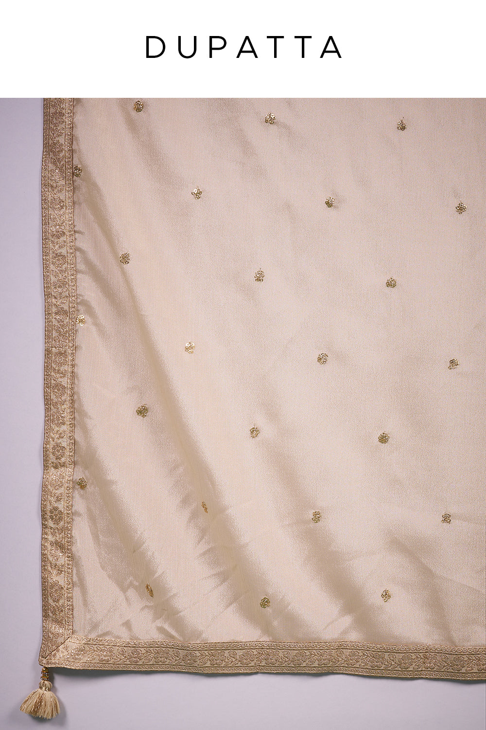 Ivory Gold Kurta Set with Zari Embroidery