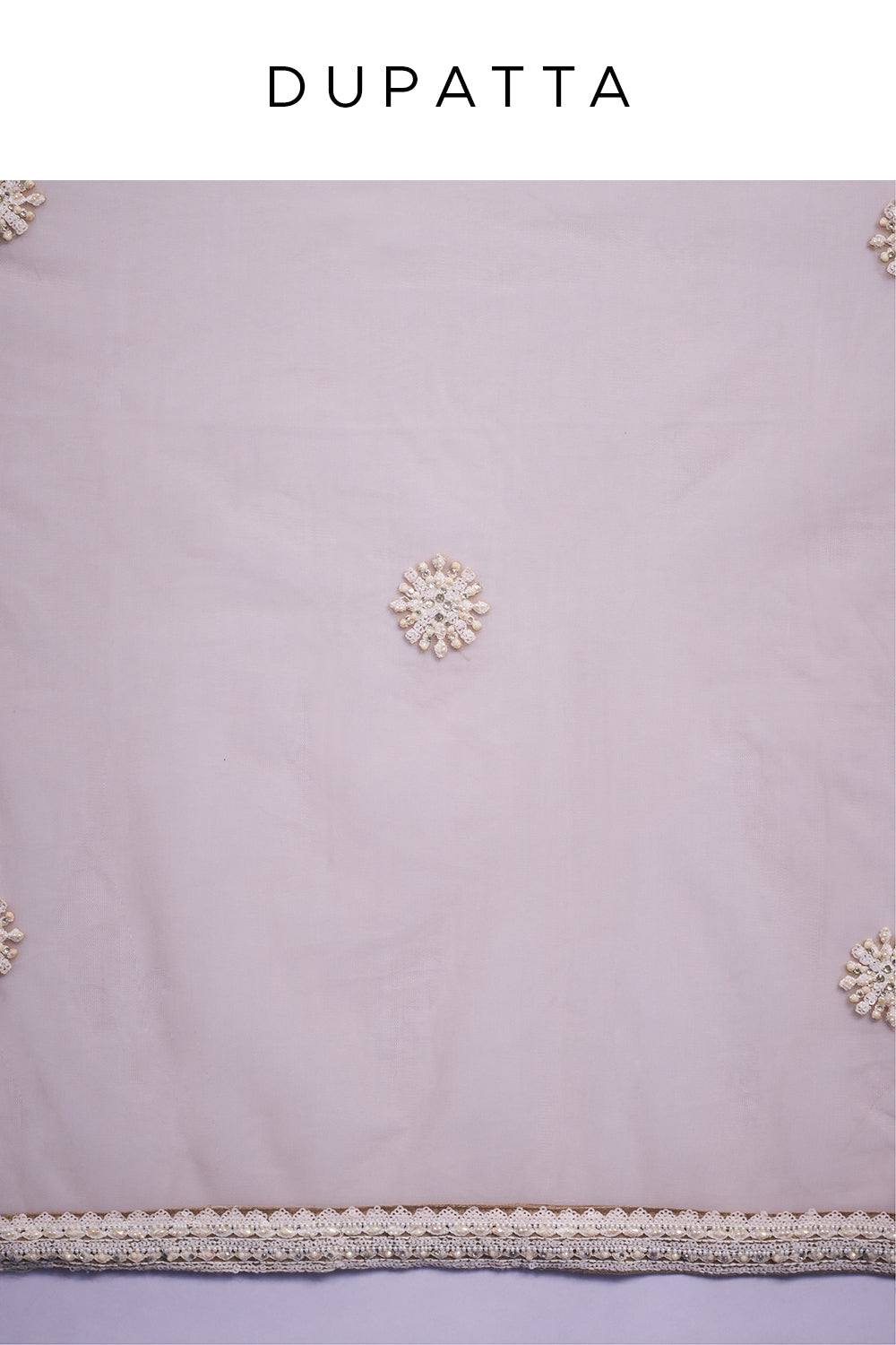Ivory Gold Net Palazzo Set with Cutdana and Resham Work