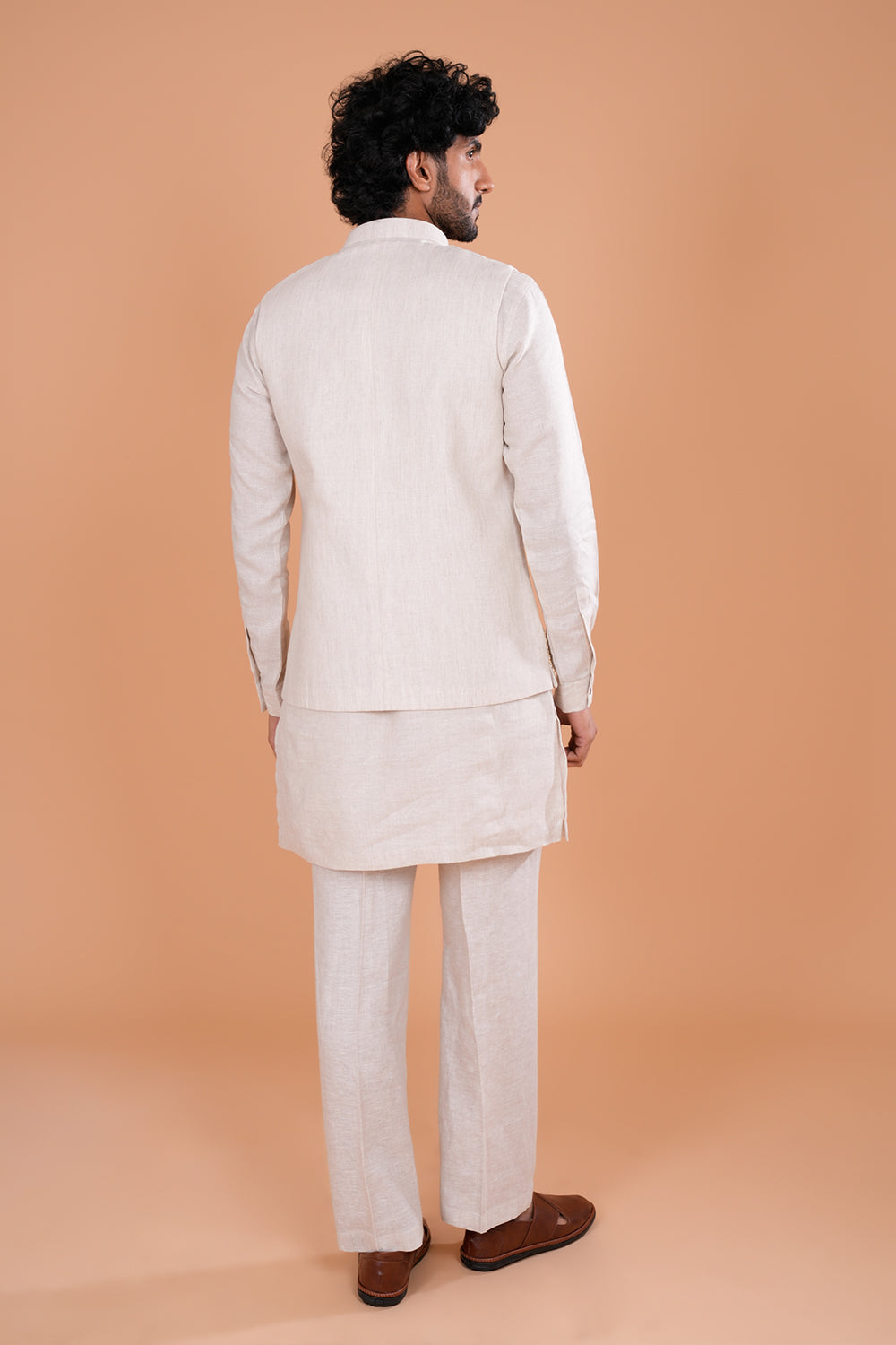 Ivory Heritage Embroidered Men's Koti Set