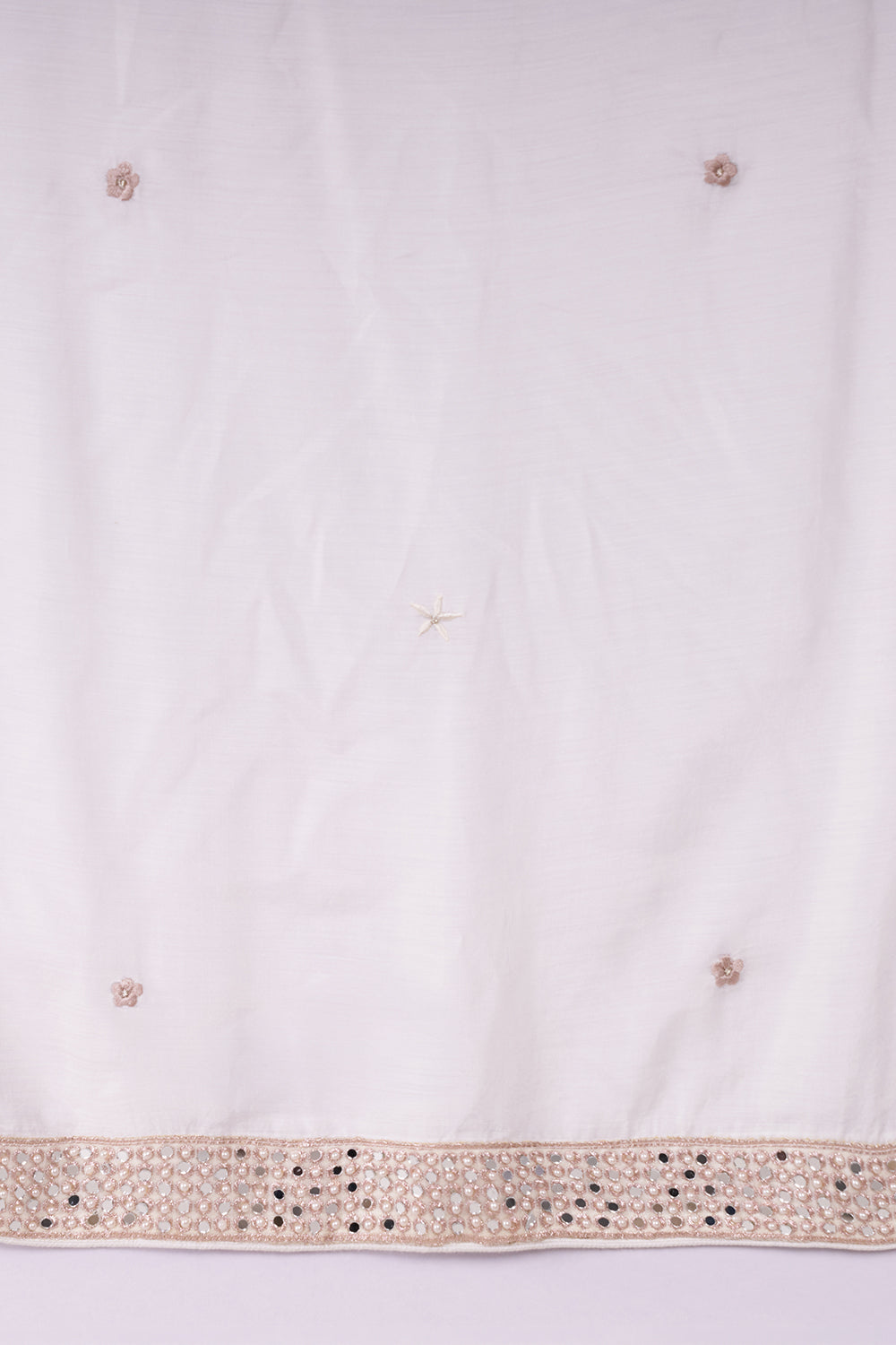 Ivory Silk Blend Men's Kurta Set with Zari Work