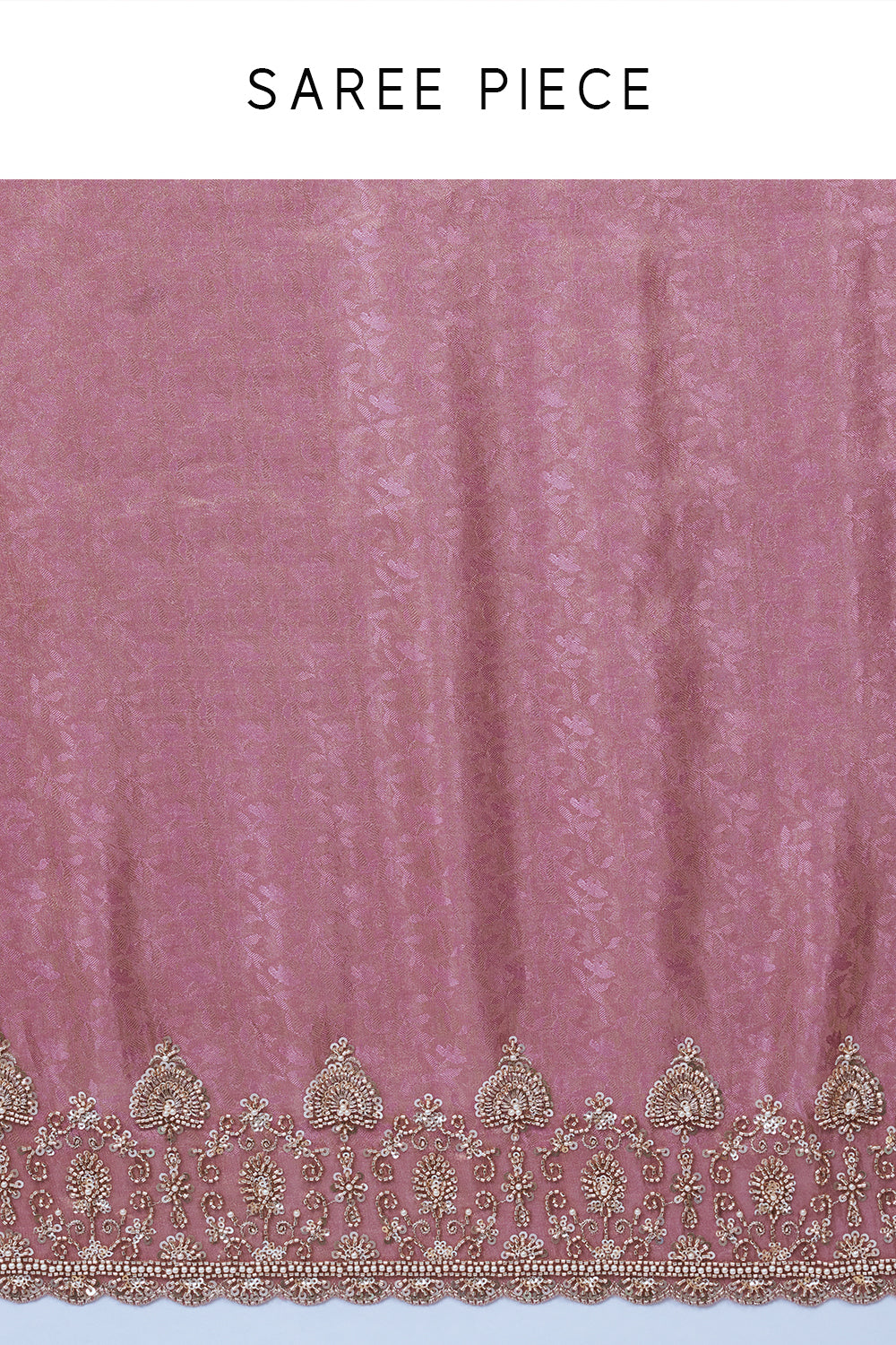 Lavender Silk Saree with Cutdana Work