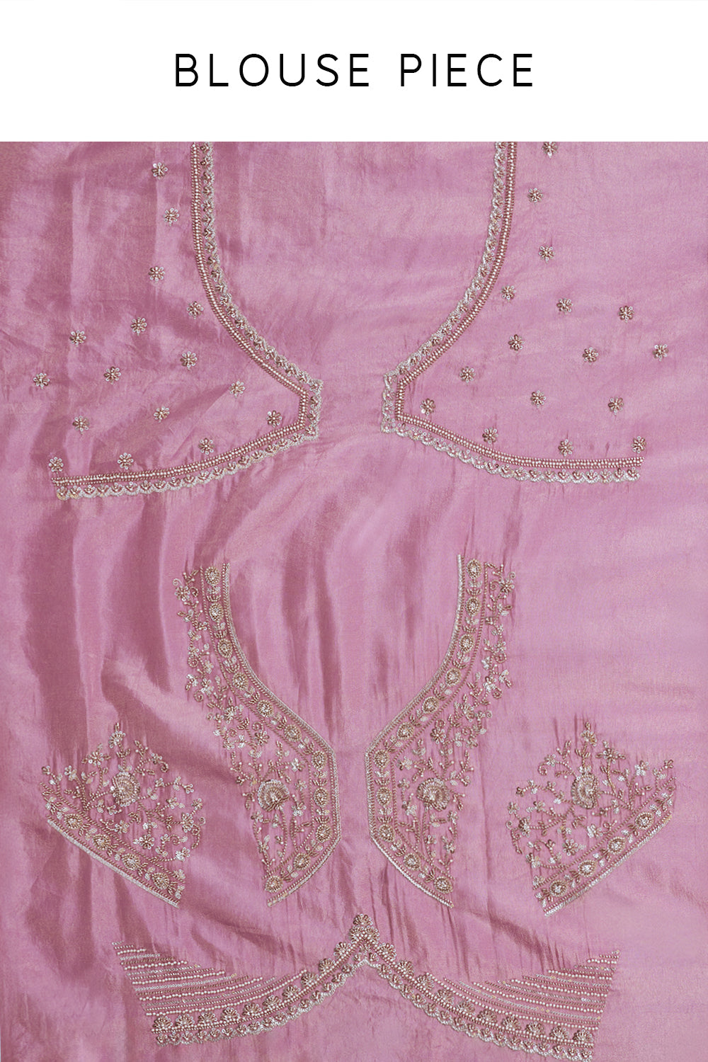 Lavender Silk Saree with Cutdana Work