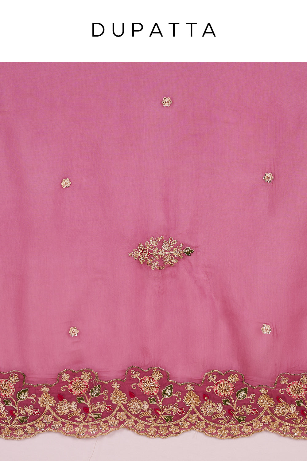 Mauve Pure Silk Lehenga Set with 3D Floral Embroidery
