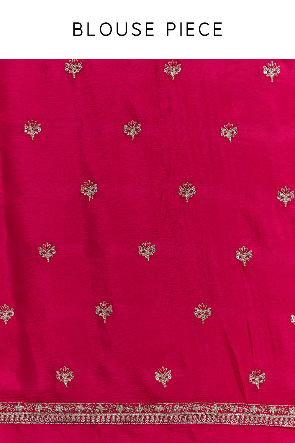 Mehendi Green Pure Chiffon Saree with Zari Floral Work And Stitched Blouse