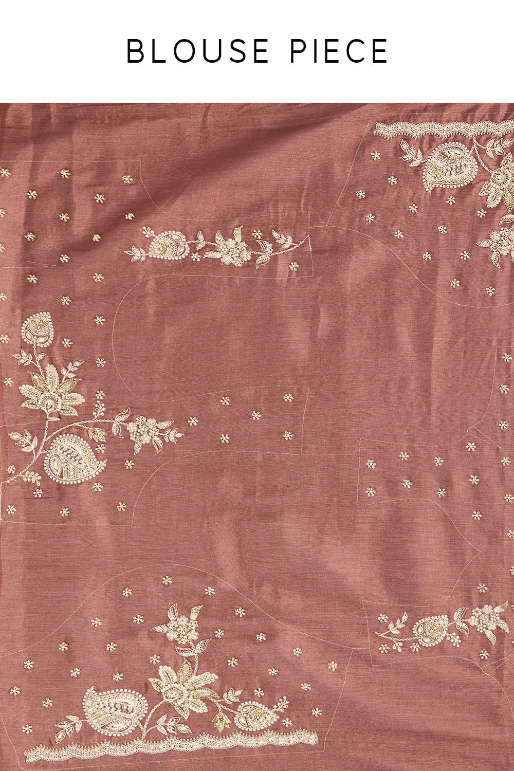 Multicolour Tissue Silk Saree with Zari and Bead Work