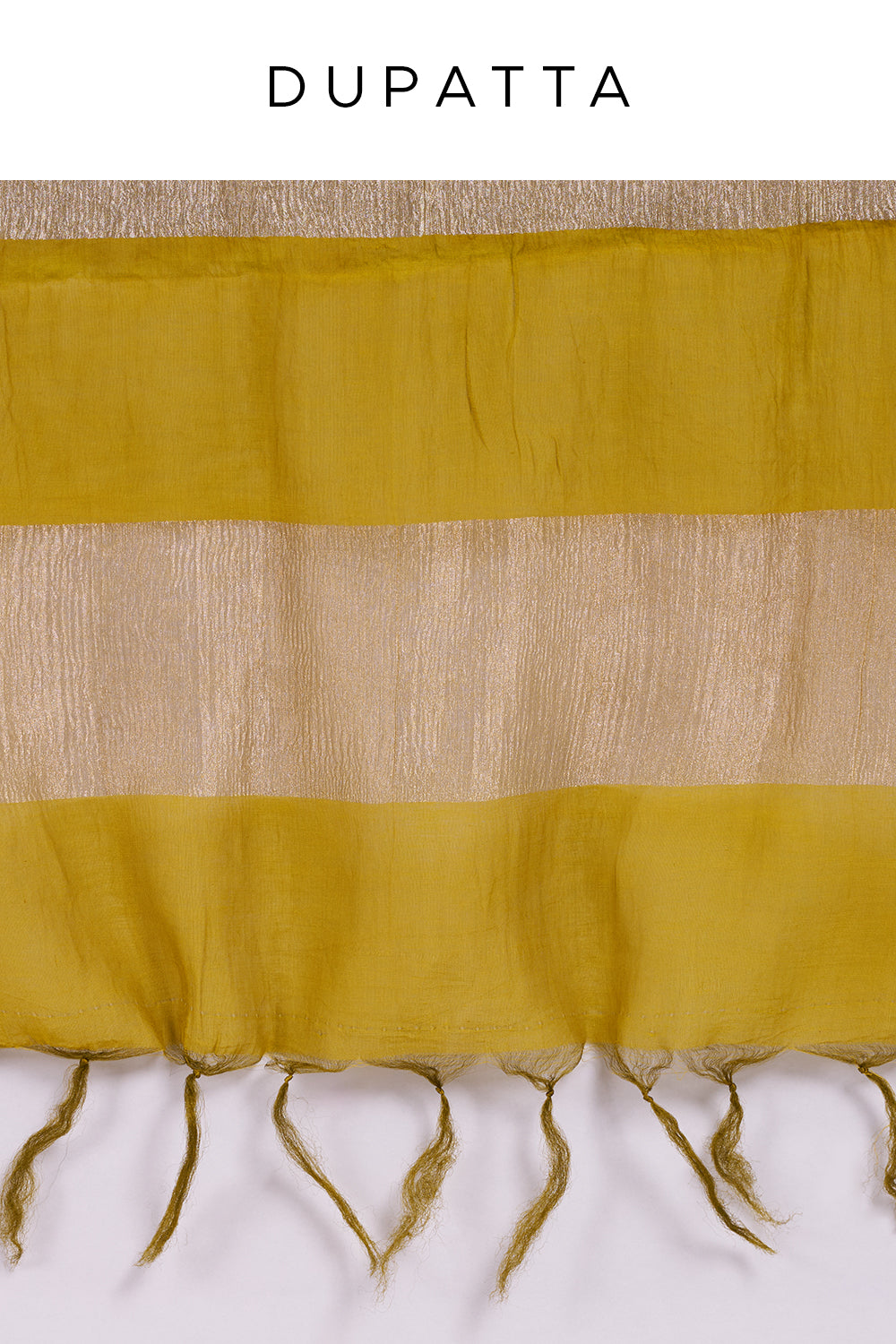 Mustard Yellow Chanderi Silk Anarkali Set with Beadwork