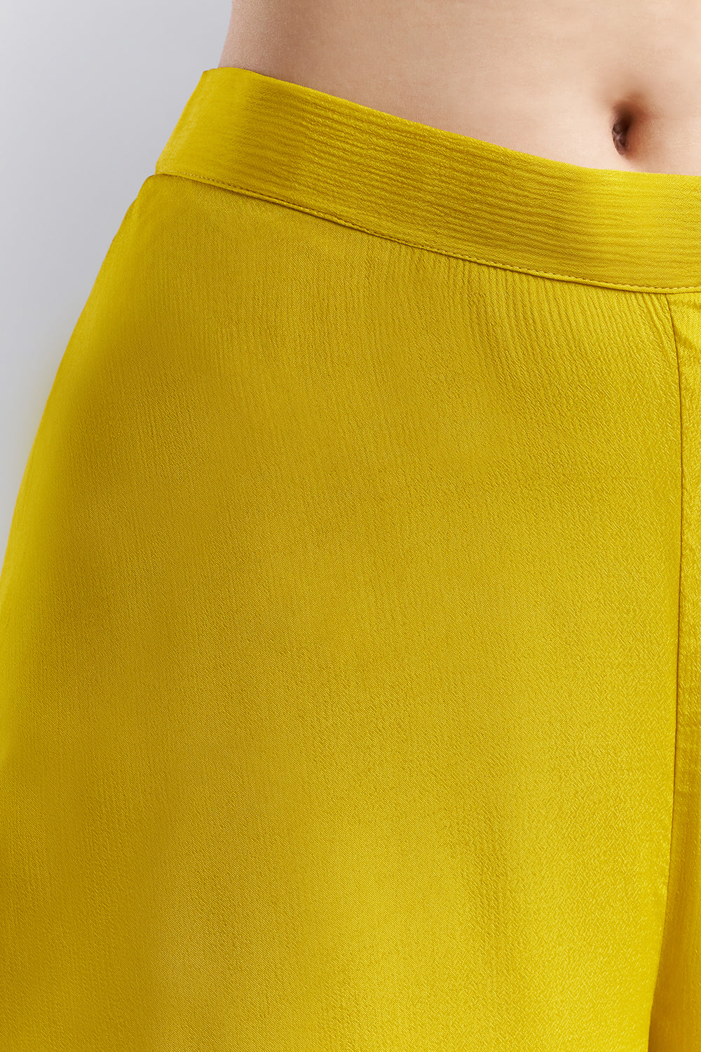 Mustard Yellow Embellished Bralette Palazzo Set with Floral Printed Cape