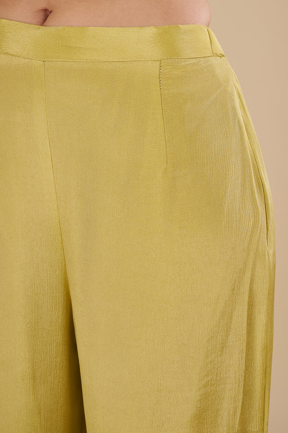 Mustard Yellow Georgette Sharara Set