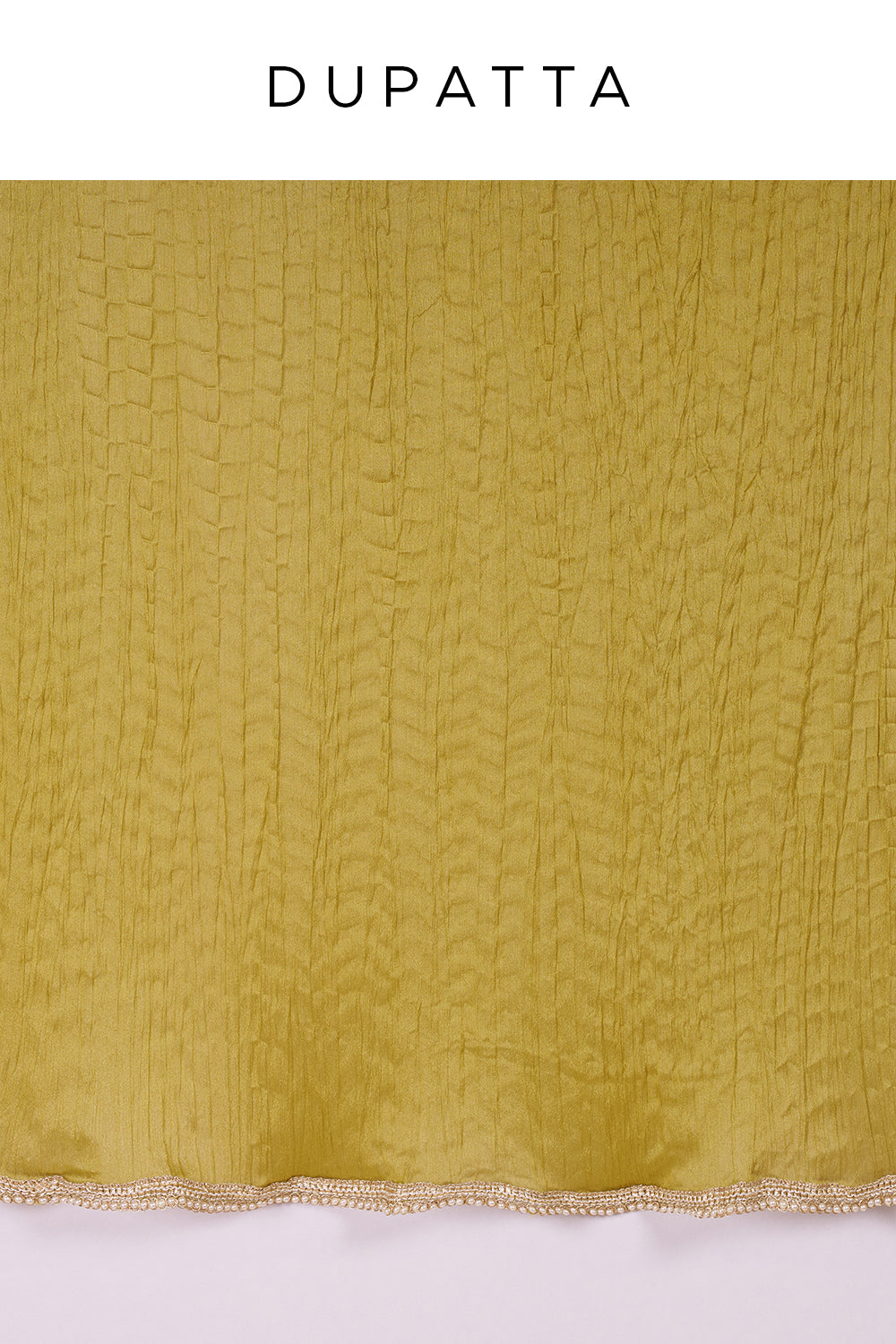 Olive Green Silk Blend Anarkali Set