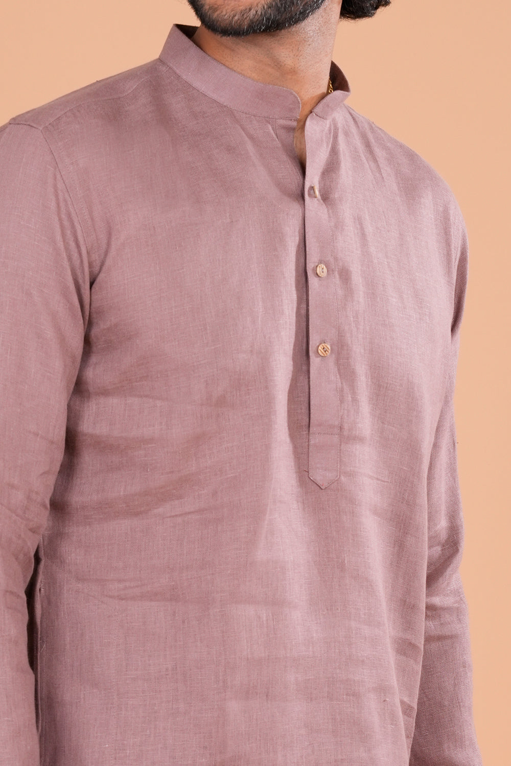 Onion linen Blend Men's Kurta Set