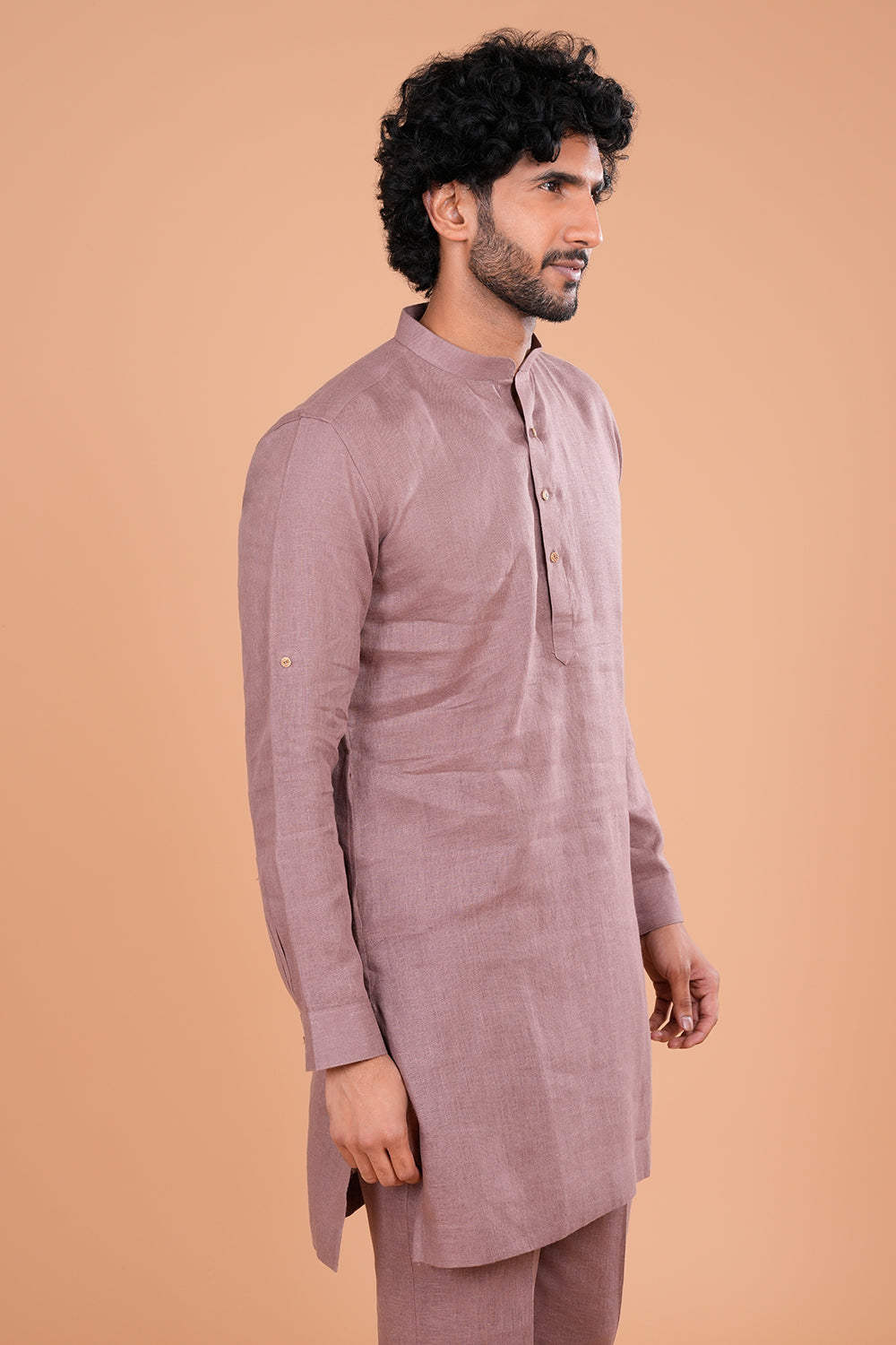 Onion linen Blend Men's Kurta Set