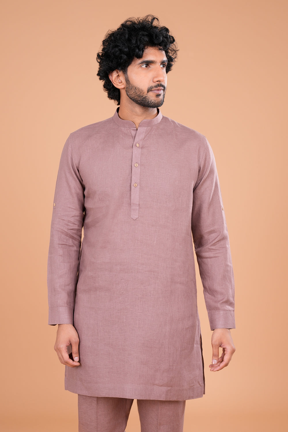 Onion linen Blend Men's Kurta Set