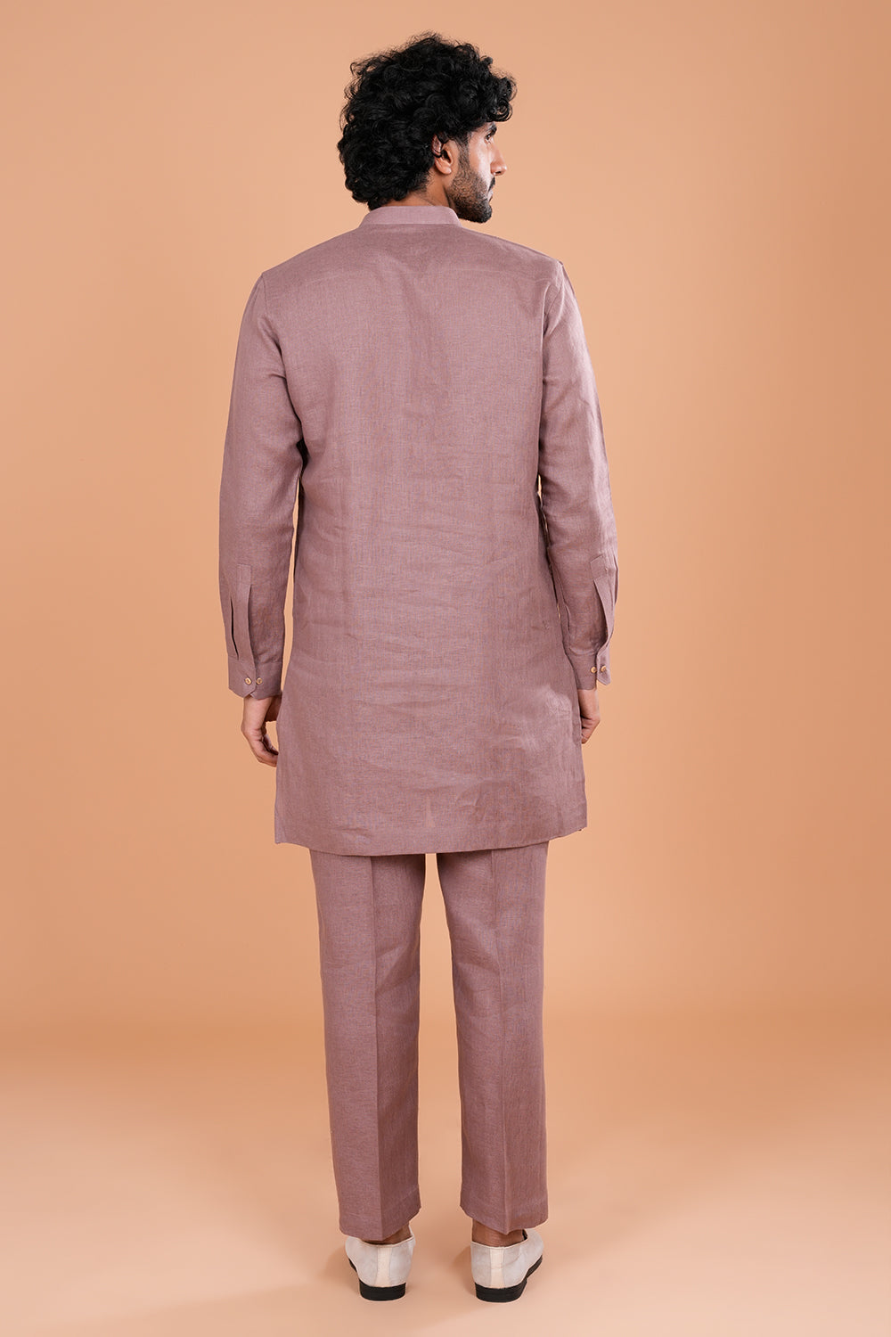 Onion linen Blend Men's Kurta Set