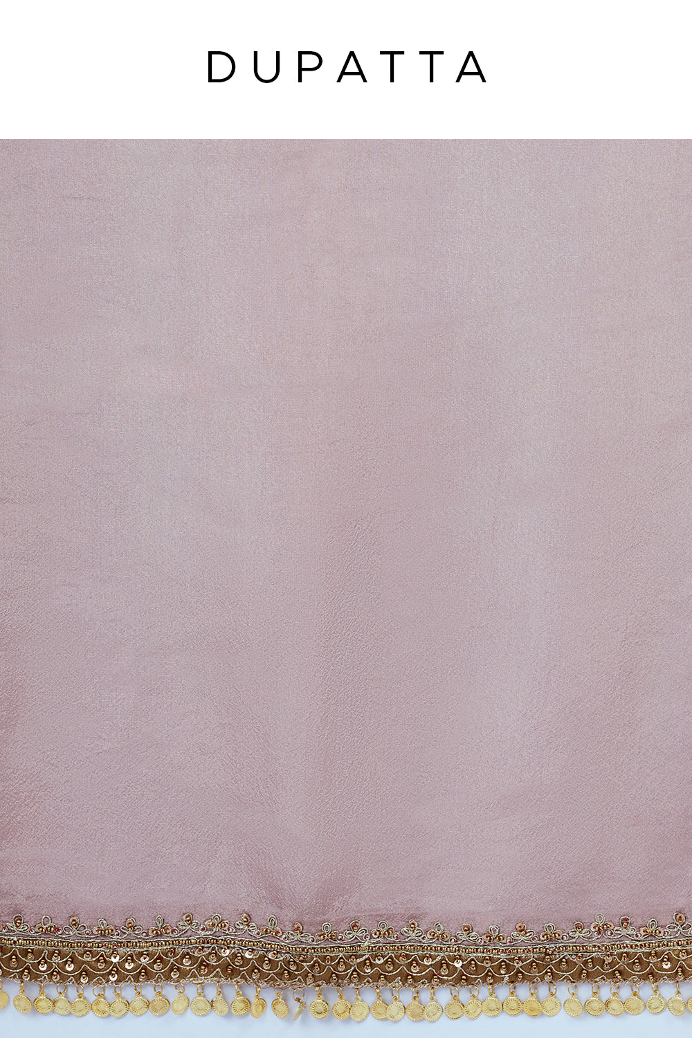 Onion Pink Crushed Tissue Palazzo with Aari Work
