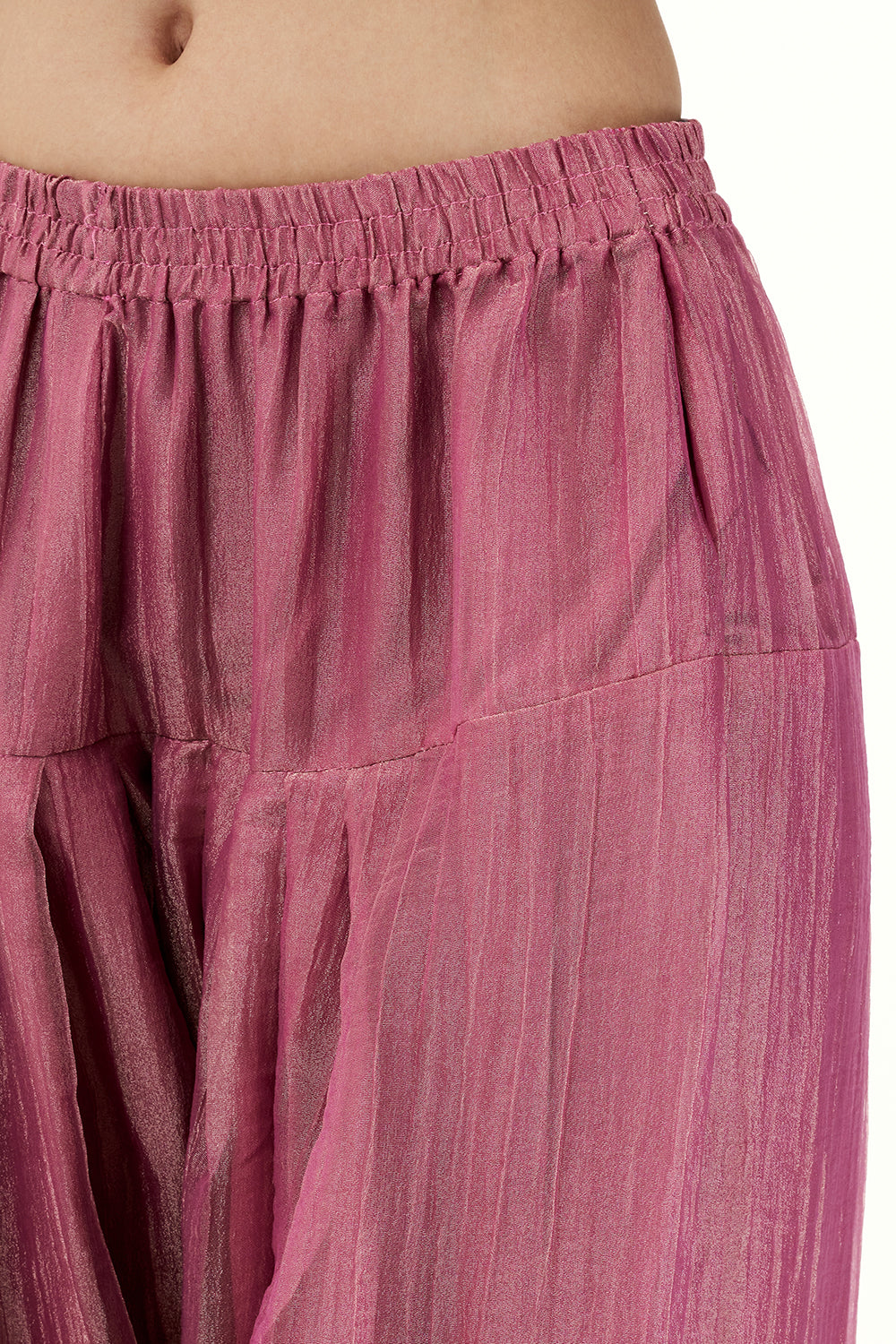 Onion Pink Tissue Suit with Zardosi and Zari Work