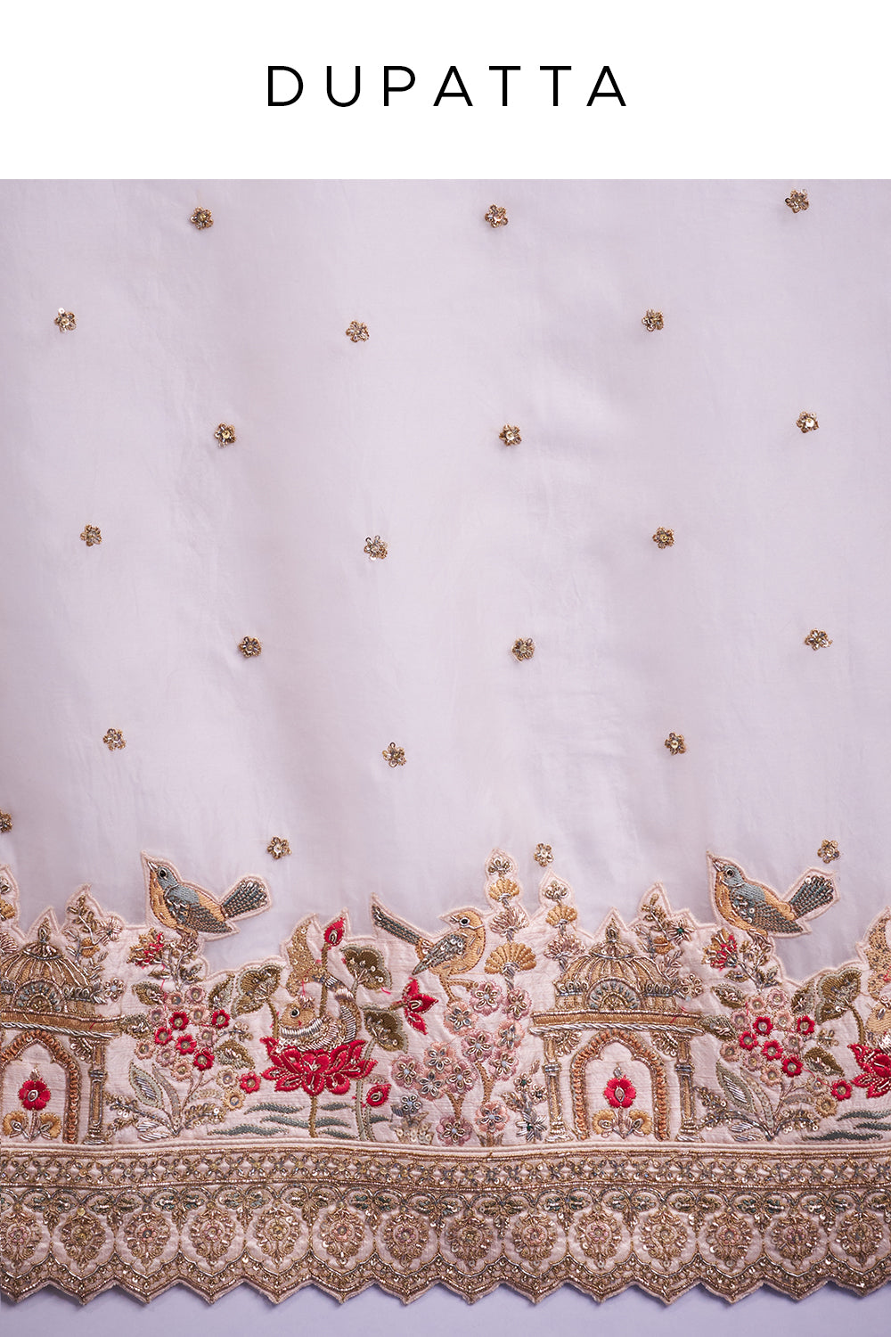 Peach Raw Silk Bridal Lehenga with Zardozi and Resham Work