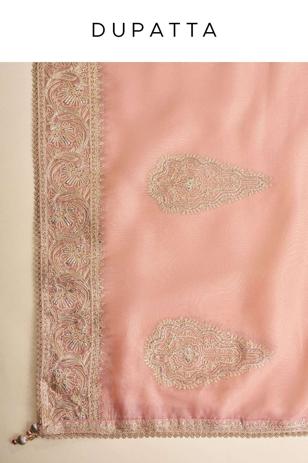 Blush Pink Embroidered Unstitched Suit Set