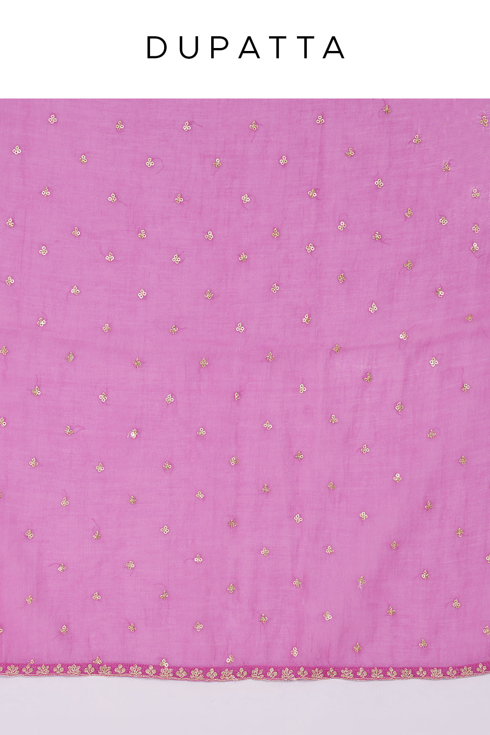 Pink Silk Blend Anarkali Kurta Set with Zari Embroidery