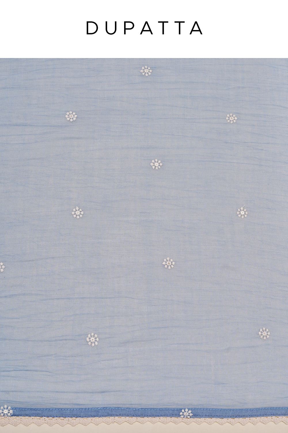 Sky Blue Resham Embroidered Unstitched Suit Set