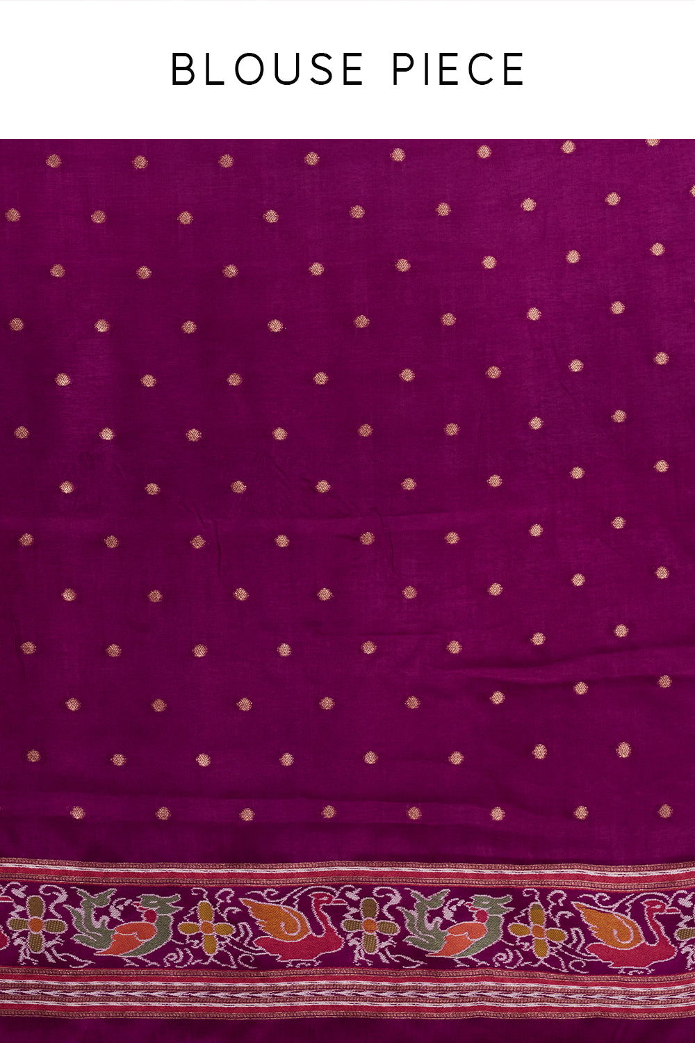 Purple Silk Woven Saree with Nature Motifs