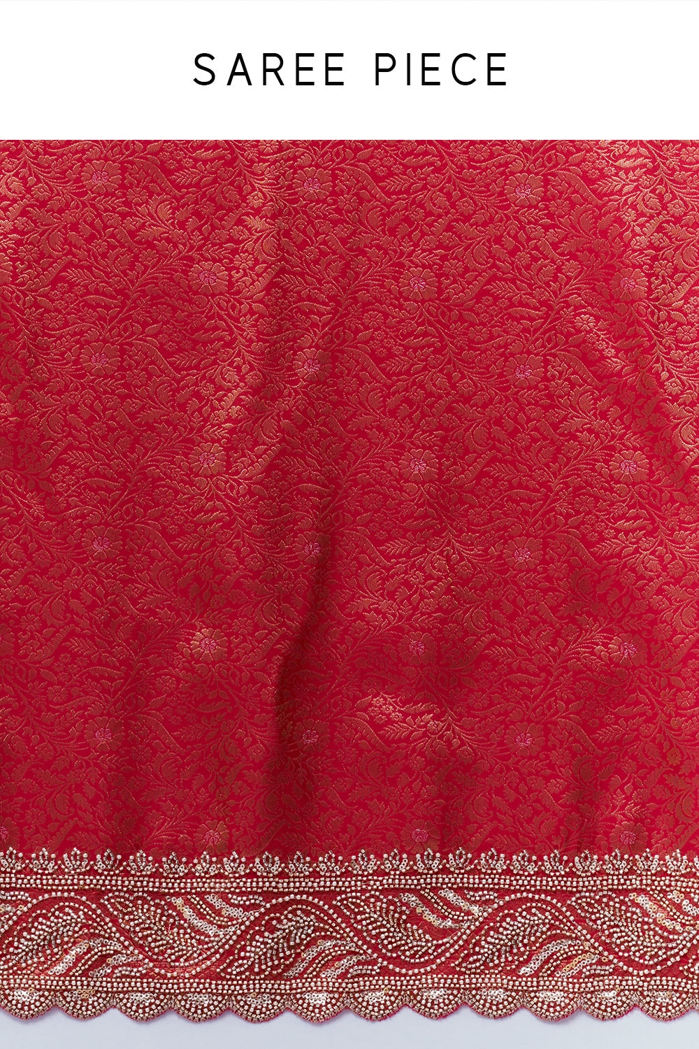 Rani Pink Brocade Silk Saree with Zari Work