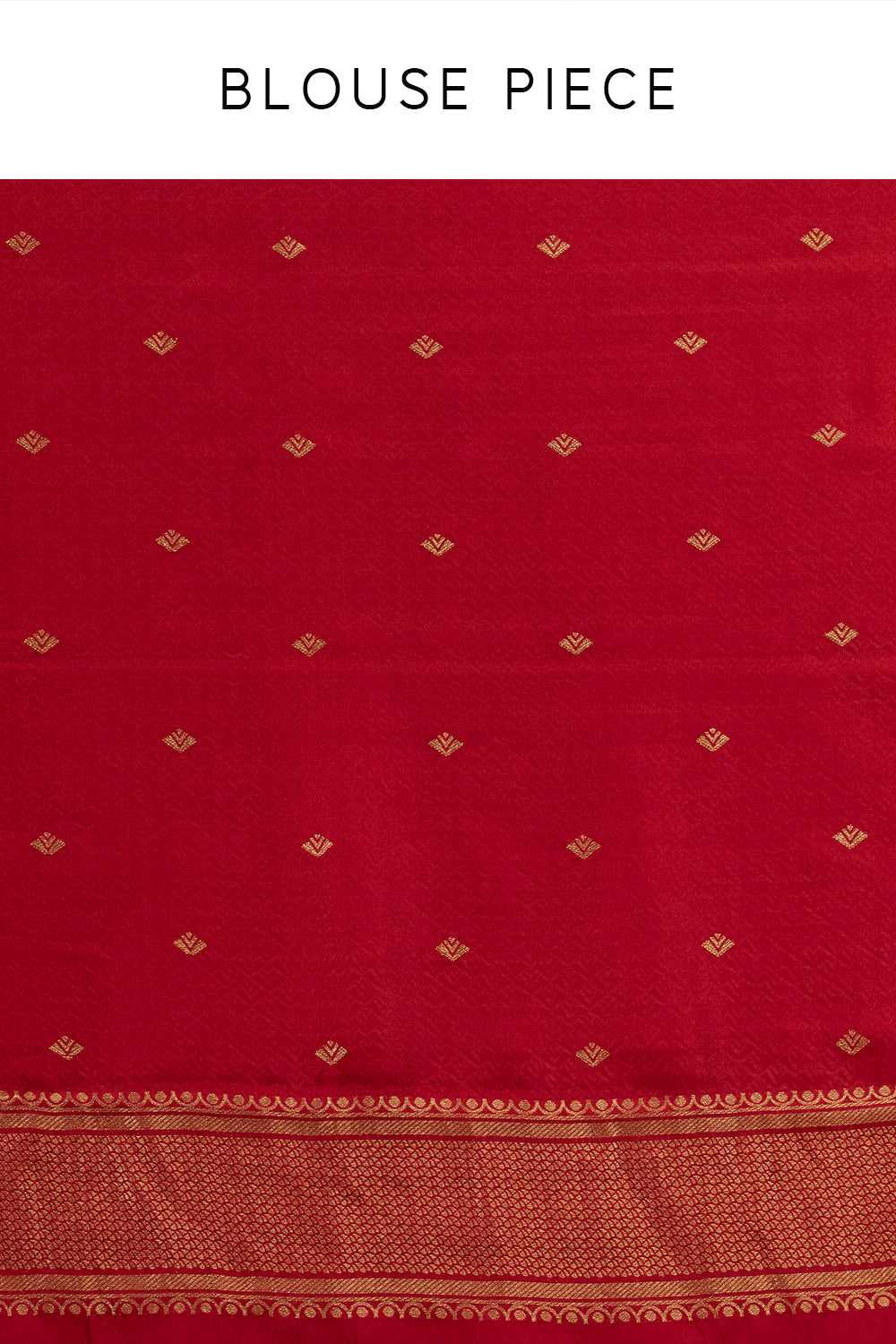 Red Jacquard Silk Woven Saree with with Nature Inspired Motifs